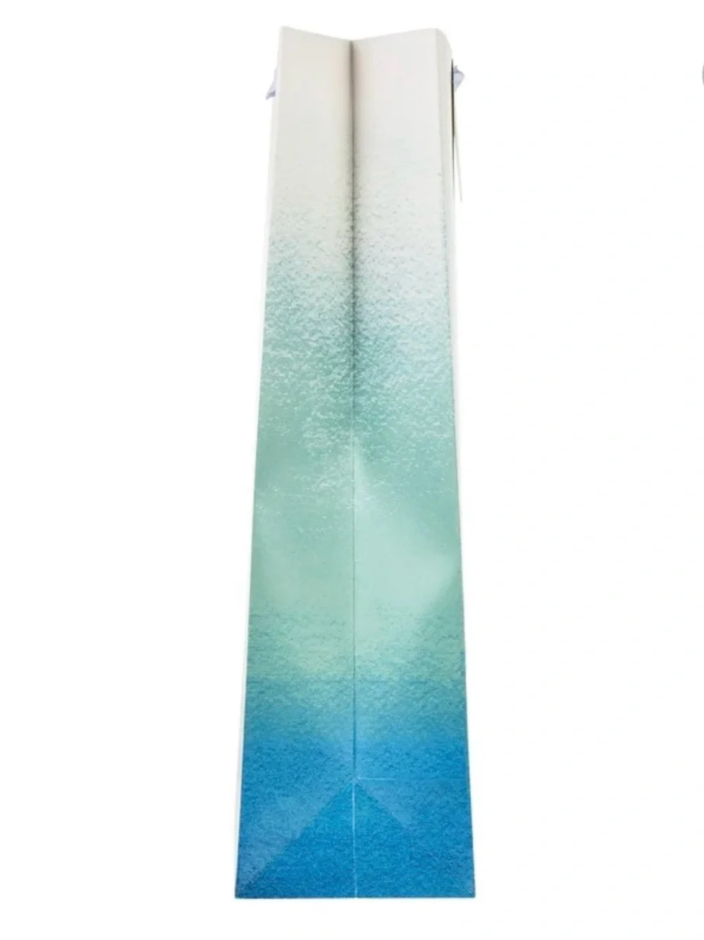 🎉 $5 Jumbo Aqua Ombre Gift Bag with Ribbon Handles & Gift Tag